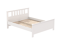 САГА, кровать двойная, 160х200, белая