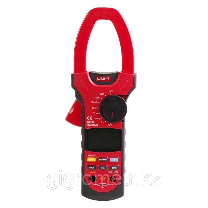 UT208 Токовые клещи UNI-T,  True RMS до 1000А (AC/DC) с функцией мультиметра., фото 1