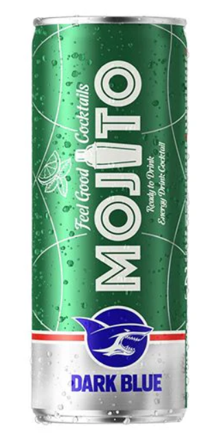 Энергетический напиток Dark Blue Mojito 250 ml (12 шт в упак)