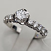 Золотое кольцо 17р с бриллиантами 1,29 ct SI1-VS2/G VG Cut, фото 2