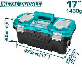 Пластиковый ящик для инструментов Total 436х220х205мм  TBPX0171