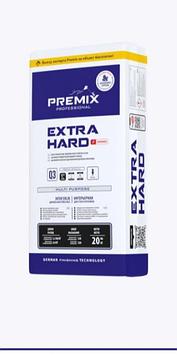 Premix 10 кг EXTRA HARD Multi Purpose -Высокопрочная безусадочная Гипсовая шпатлевка "Экстра"