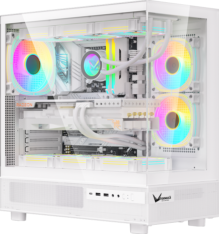 Компьютерный корпус Formula V Crystal Z8 FLOE White
