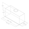 Встраиваемая кухонная вытяжка Elica Lane Sensor BL MAT/A/52, фото 3