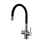 Кухонный смеситель Paulmark Salix никель (Sa213419-NI(BS))