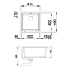 Кухонная мойка Blanco Subline 400-U черный (525990), фото 2