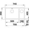 Кухонная мойка Blanco Andano 500/180-U (522991), фото 2