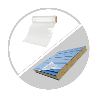 Защитная прозрачная плёнка для сэндвич панелей 1000*1000