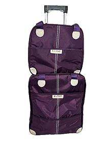 Әйелдерге арналған жол сөмкесі 2 дөңгелегі 2-і 1-де, сөмкесі бар.