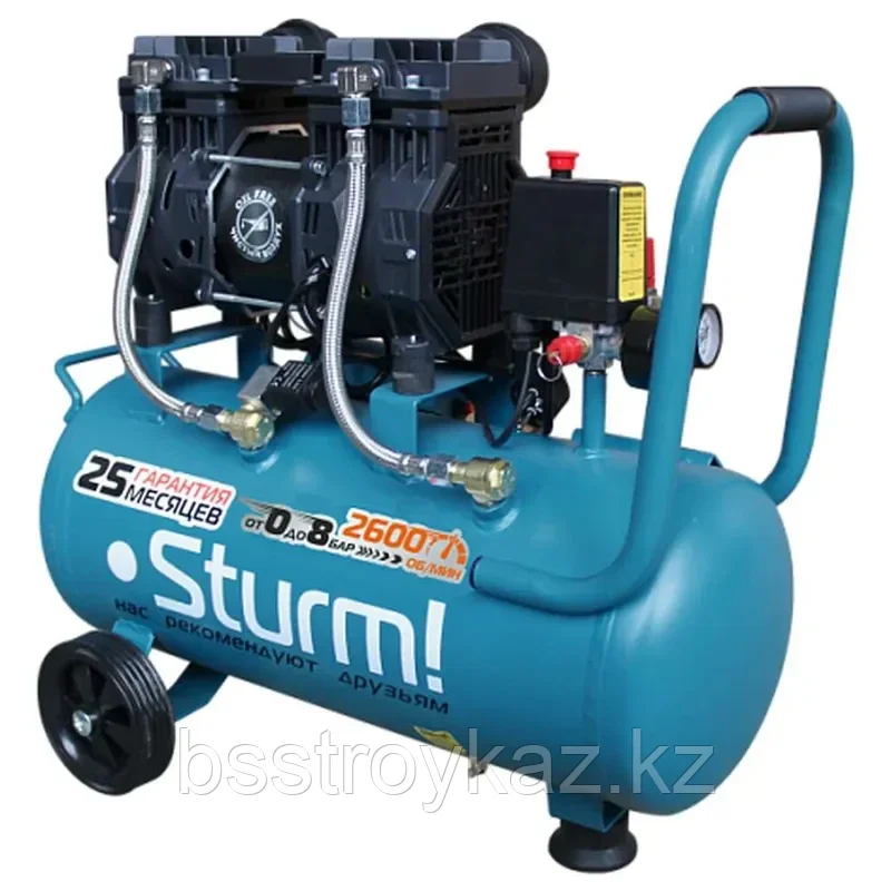 Майсыз дыбыссыз компрессор Sturm! 1500Вт AC93250OL, фото 1