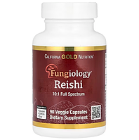 Рейши (Ganoderma lucidum), органический продукт, 90 растительных капсул, California Gold Nutrition