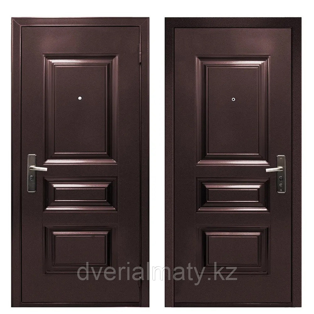 Дверь входная металлическая АЛЕМ 7-1 М/М 1 замок, Антик МЕДЬ PTD_M