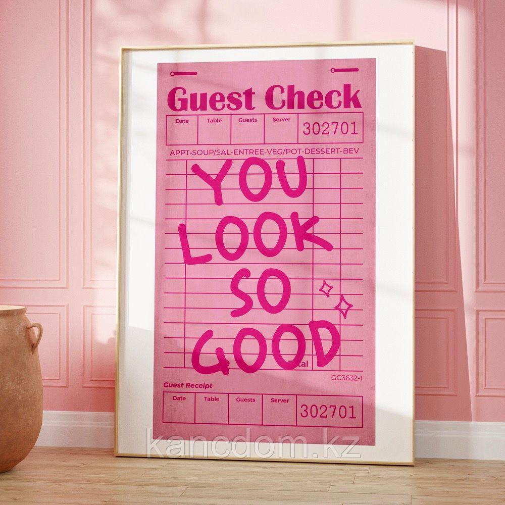 Постер "Guest Check" 30 х 40 см