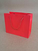 Картонный пакет красный 18*23*10