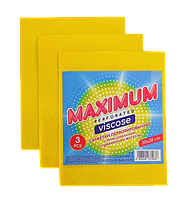 Салфетки вискозные перфорированные Maximum, 3шт.