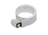 USB 2.0- флешка на 16 Гб в виде браслета, белый, фото 3