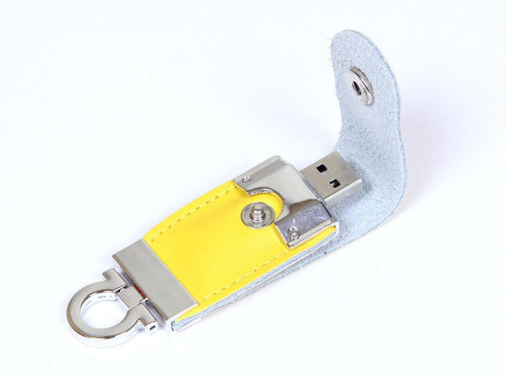 USB 2.0- флешка на 32 Гб в виде брелока, желтый