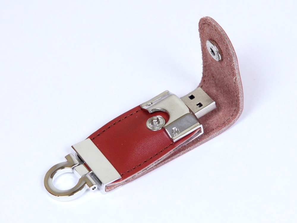 USB 2.0- флешка на 32 Гб в виде брелока, коричневый