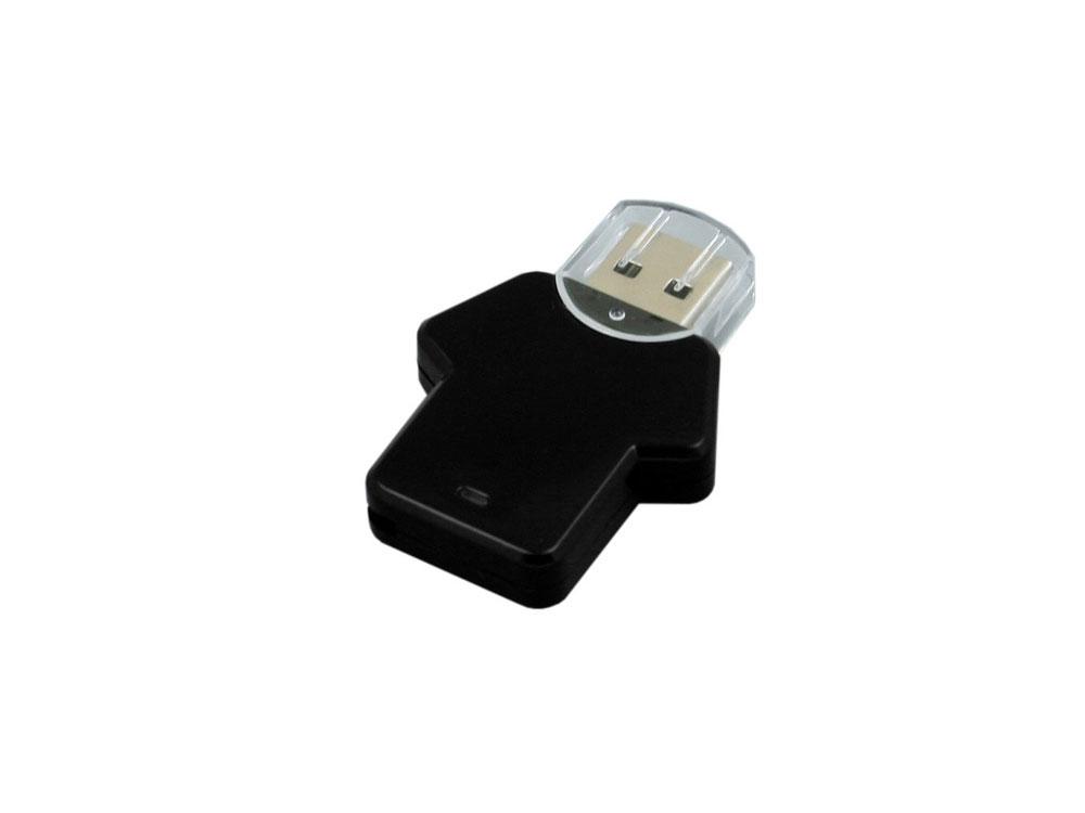 USB 2.0- флешка на 4 Гб в виде футболки, черный