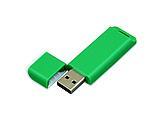 USB 2.0- флешка на 4 Гб с оригинальным двухцветным корпусом, зеленый/белый, фото 3