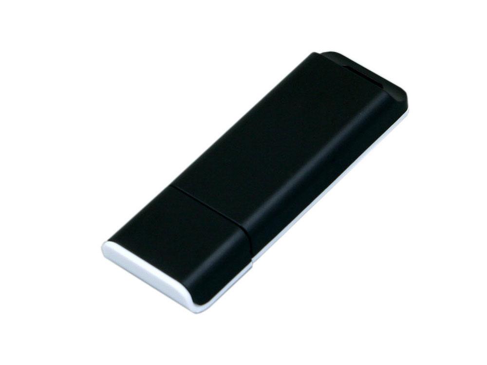 USB 2.0- флешка на 4 Гб с оригинальным двухцветным корпусом, черный/белый