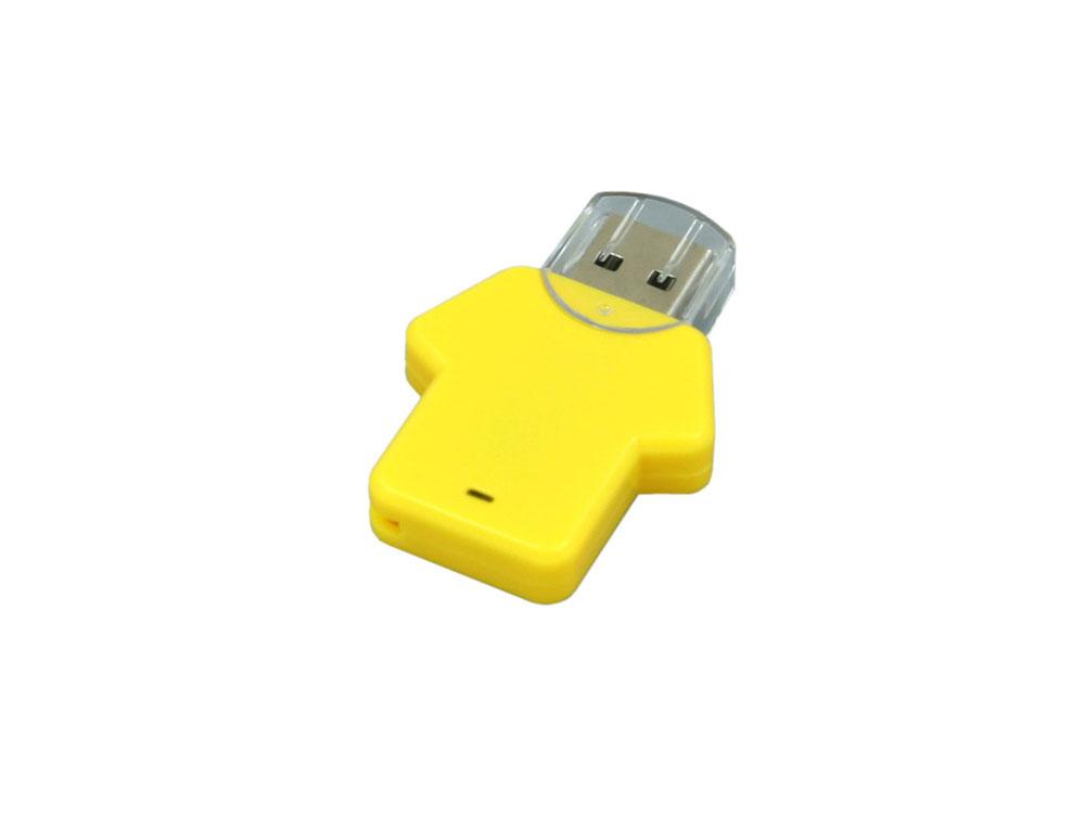 USB 3.0- флешка на 64 Гб в виде футболки, желтый