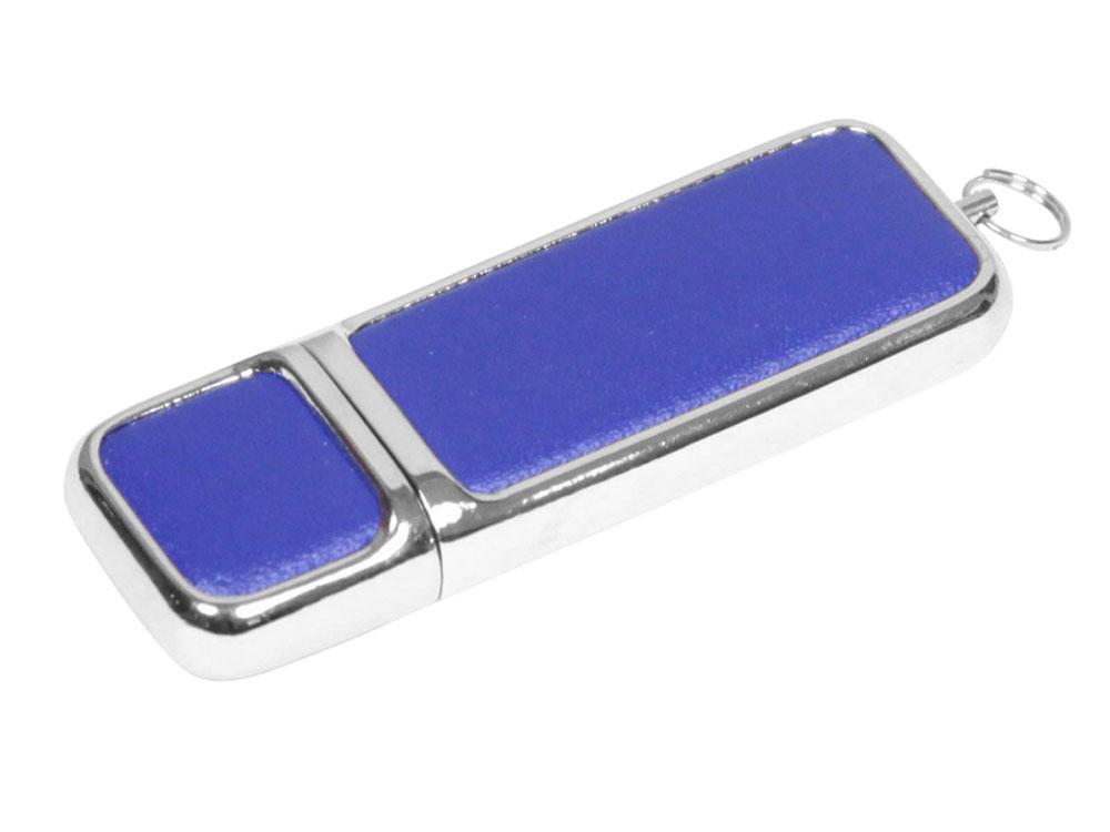 USB 3.0- флешка на 64 Гб компактной формы, синий/серебристый