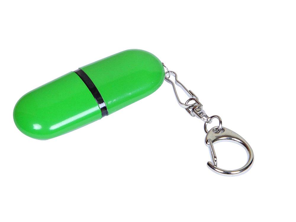 USB 3.0- флешка промо на 64 Гб каплевидной формы, зеленый