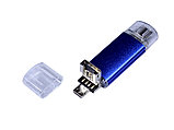 USB 3.0/micro USB/Type-C- флешка на 32 Гб, синий, фото 4