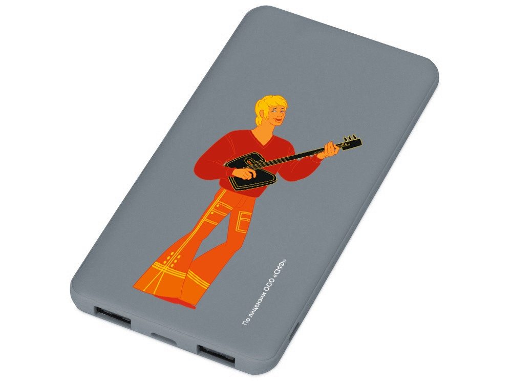 Внешний аккумулятор «Бременские музыканты», 5000 mAh, серый
