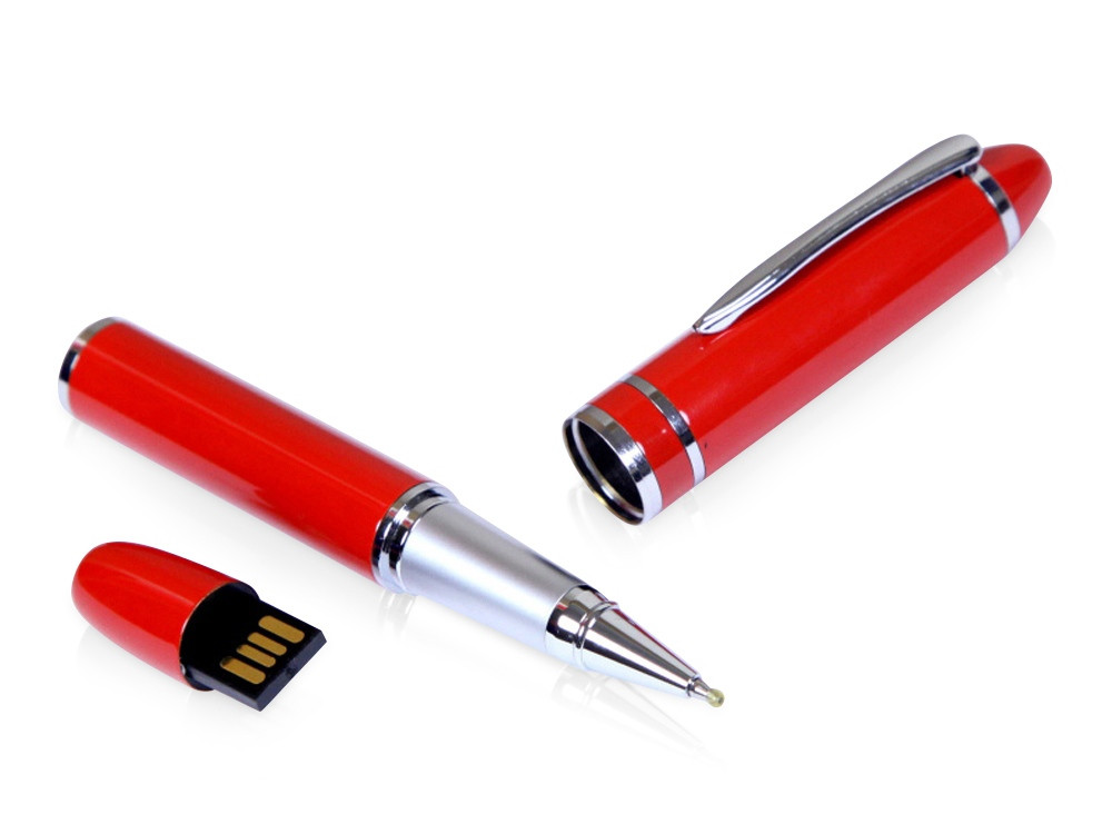 USB-флешка 2.0 8 Гб в виде ручки с мини чипом красный