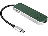 Хаб USB Type-C 3.0 «Chronos», зеленый, фото 4