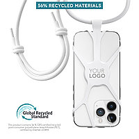 Ремешок-держатель для телефона VONMAHLEN Infinity, белый; , Длина 14,1 см., ширина 6,8 см., высота 0,7 см.,