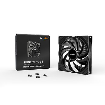 Вентилятор для компьютерного корпуса Bequiet! Pure Wings 3 140mm PWM high-speed, фото 4