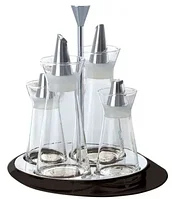 Набор для специй 4пр. (масло, уксус, соль, перец) черный GLAMOUR Casa Bugatti GLNU-02150, набор