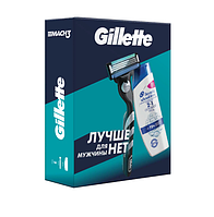 ПН Gillette MACH3 Бритва с 1 сменной кассетой и H&S Шмп ПрПерх Основной уход 200мл