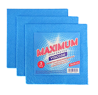 Салфетки вискозные перфорированные Maximum, 3шт.