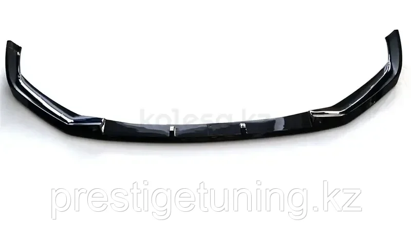Сплиттер переднего бампера на BMW 5-серия (G30) 2020-23 стиль M-Perfomance (Черный цвет), фото 1