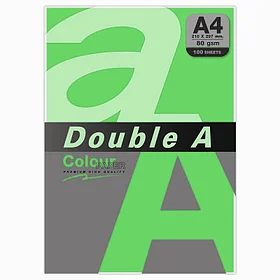 Бумага цветная DoubleA, ярко-зеленый, А4, 80 г/м2, 100 листов Parrot