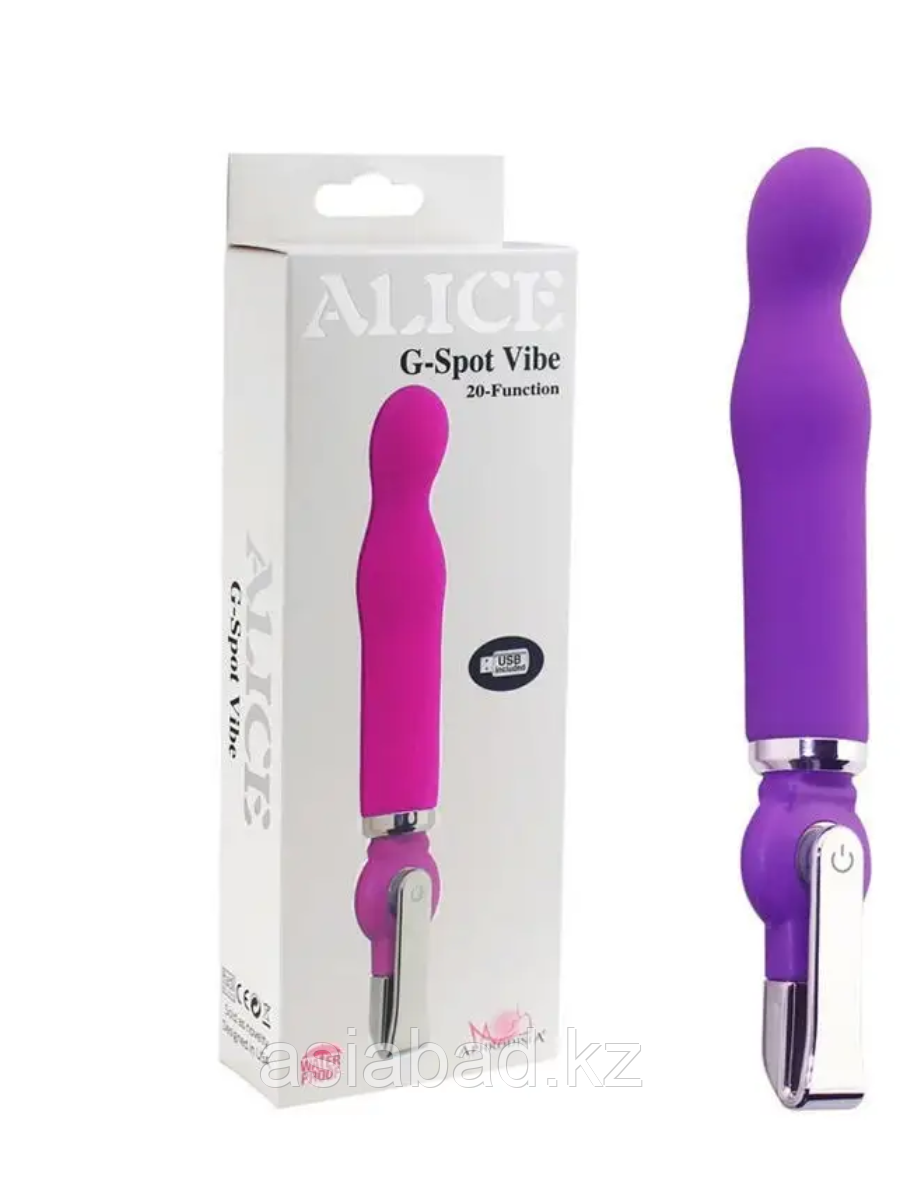 Vibrator Alice G-Spot Vibe ( Вибратор 20 функций, USB ), фото 1