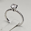 585 проба Золотое кольцо с бриллиантами 0.54 Сt VS1/J  0.2 ct VS1/J G-Cut, 17.2р., фото 4