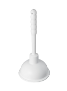 Вантуз конич. белый, D=136 мм, ручка пласт. h=219мм