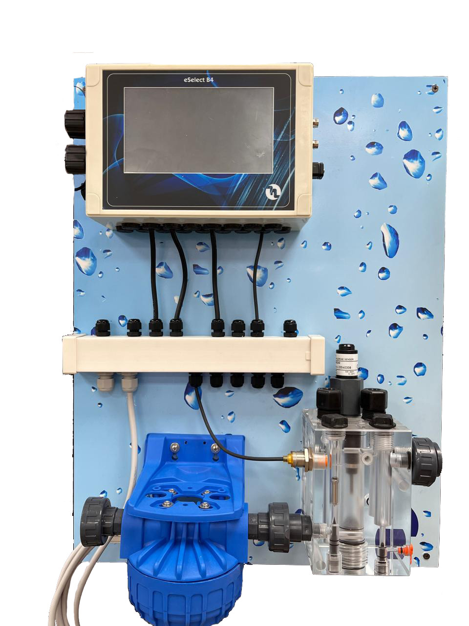 Система контроля и регулирования уровней PH, RX и свободного хлора PH-RX-CL-F Control Panel