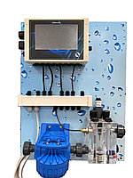 Система контроля и регулирования уровней PH, RX и свободного хлора PH-RX-CL-F Control Panel