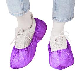 Бахилы Elegreen  фиолетовые, 2,6 г/пара, 8 мкм, 50 пар/уп