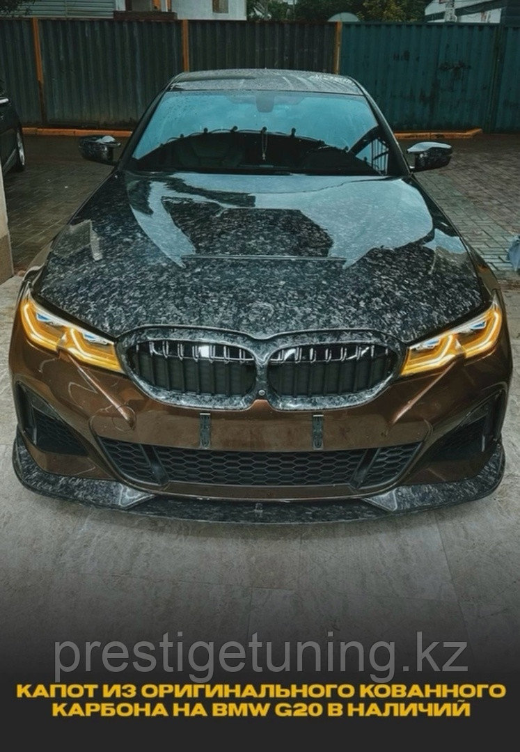 Капот на BMW 3-серия (G20) 2018-22 (Кованный карбон)