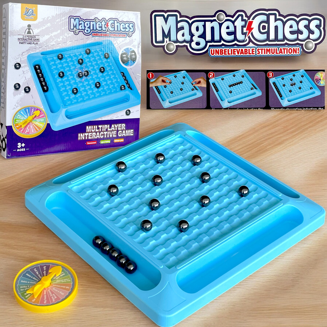 HZ-079 Магнитные шахматы  Magnet chess , 28*28см