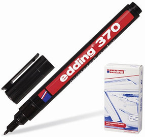 Edding 370 1мм, (черный), Маркер перманентный нестираемый