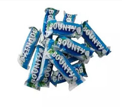 Шоколадные батончики Bounty minis (Баунти мини)  1кг /на вес/ (6кг-упак)