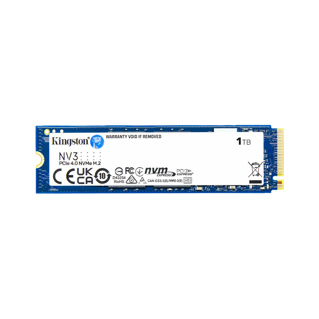 Твердотельный накопитель SSD Kingston NV3 SNV3S/1000G M.2 NVMe PCIe 4.0x4 2-024395